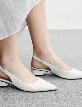 Zapatos de tacón de punta elegantes para mujer, diseño minimalista para ir al trabajo - Shein - FashionsVida