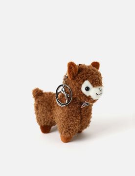 Llama keychain charm llama