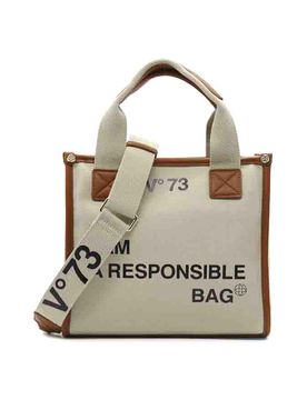 Borsa tote Responsibility in tela