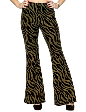Goldene Wellen-Paillettenhose für Damen - female - Wilbers Karnaval BV - FashionsVida
