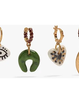 Pack de pendientes de aro con abalorios decorativos - Parfois - FashionsVida