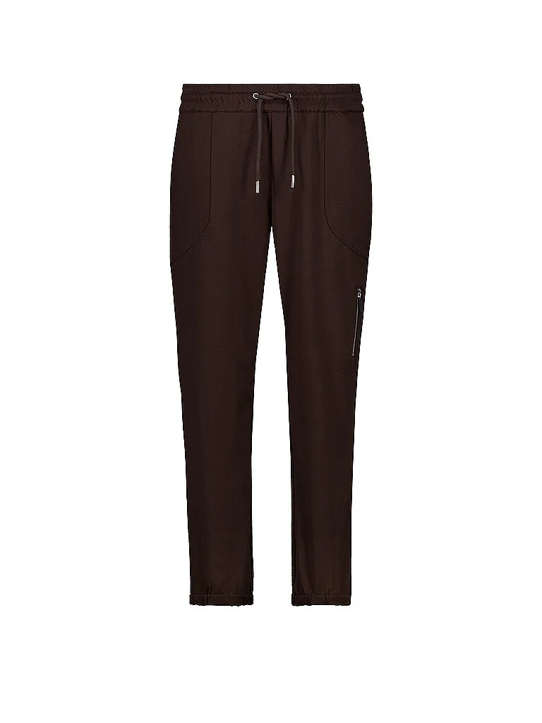 Pantalón Jogging Fit marrón 40 - monari - FashionsVida