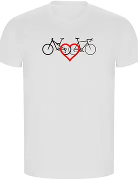 Maglietta A Maniche Corte Love Eco White - Kruskis - FashionsVida