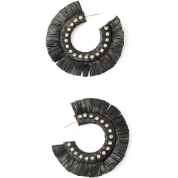 Sfera - Aros rafia brillos