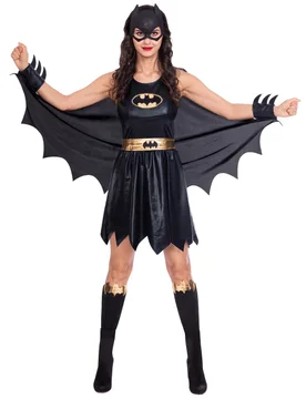 Klassisches Batgirl Kostüm für Damen schwarz - female - RIETHMULLER - FashionsVida