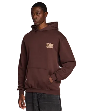 Bosco Men Hoodies - Brown - Size M - Cotton Fleece - Brown - Size: Medium - Street Cartel - FashionsVida