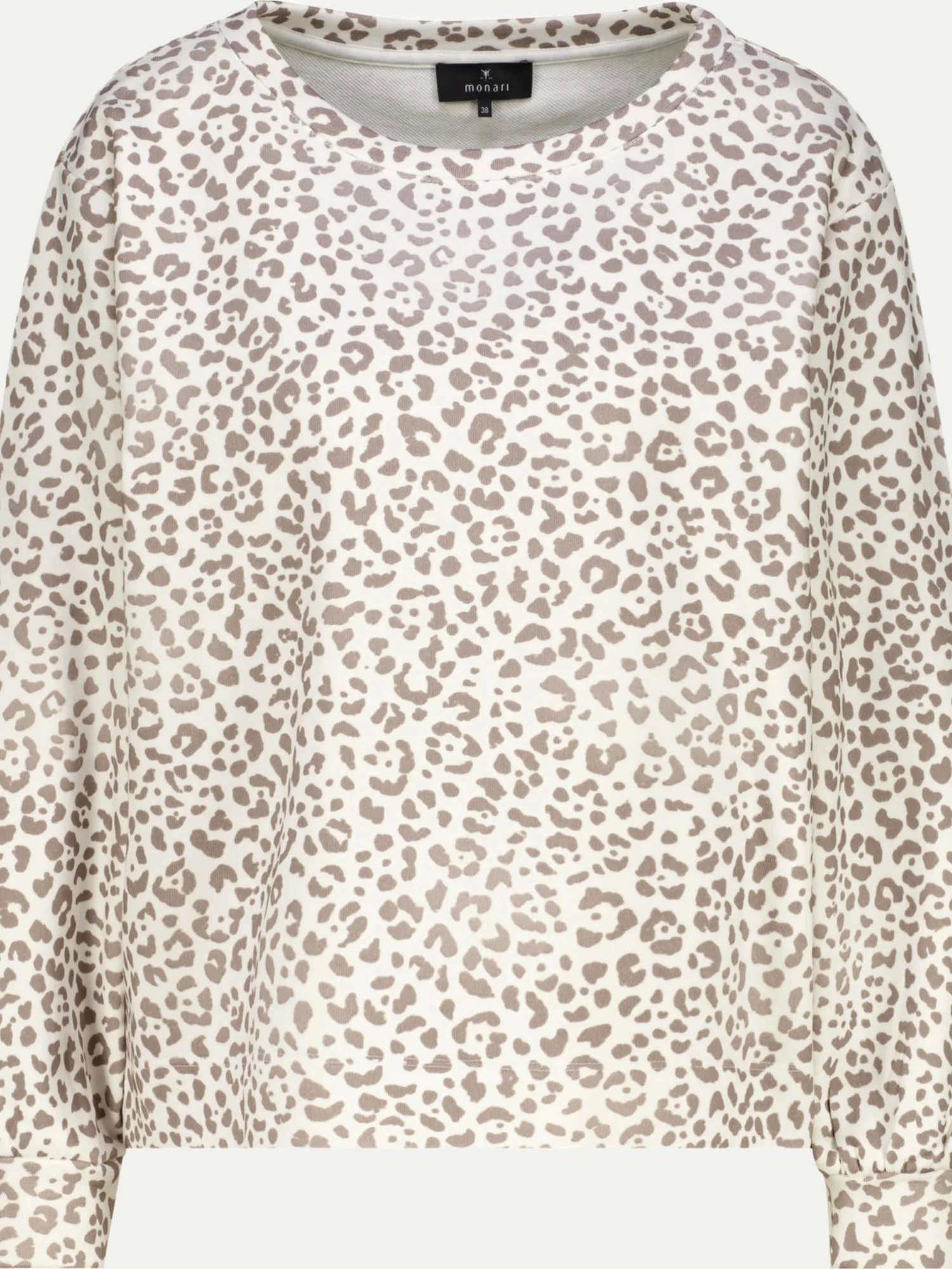 Sweatshirt mit Leo-Print Mehrfarbig 40 - monari - FashionsVida