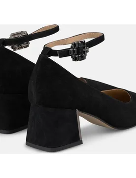Zapatos de salón de mujer con hebilla joya y puntera cuadrada - Alma en Pena - FashionsVida