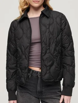 Giacca Studios Cropped Liner Black L - Superdry - FashionsVida