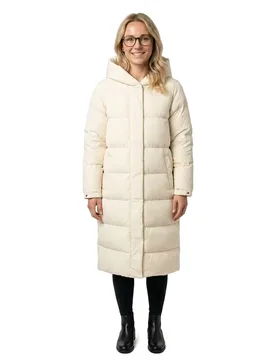 Cappotto Cloud Madison Long Down Cream M - Woolrich - FashionsVida
