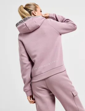Womens Felpa con Cappuccio Ventus Tape 1/2 Zip - Viola, viola viola Donna taglia XS - Emporio armani - FashionsVida