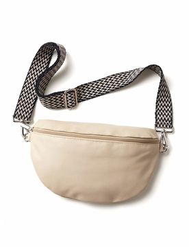 Cross-Body-Bag Leder - Beige/Taupe - female - Size: 01