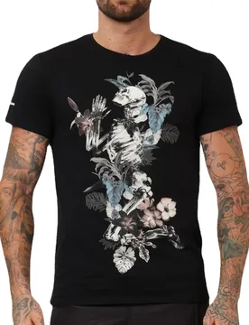 Fashion Flower Skeleton Pray T-Shirt 100% Cotton O-Neck Short Sleeve Summer Casual Mens T-shirt Streetwear - Aliexpress - FashionsVida