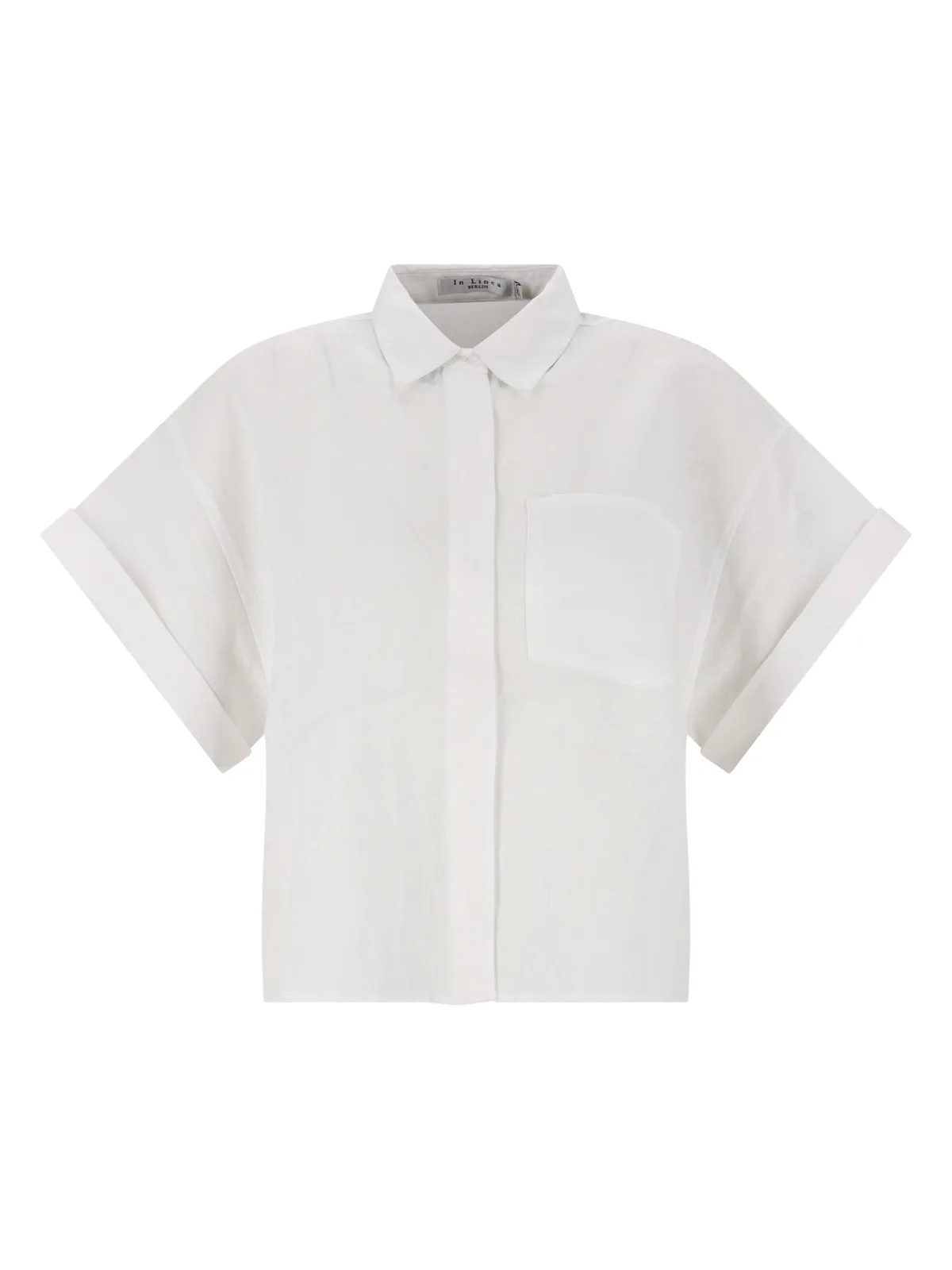 Bluse, Hemdkragen, 1/2-Arm female - 48 - FashionsVida