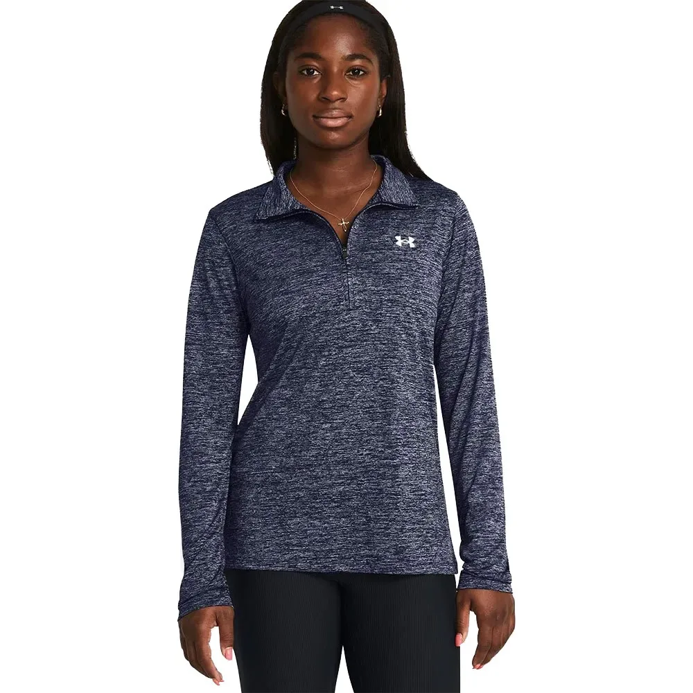 Sweat à Demi-zip Tech Twist Midnight Navy / White XL - Under armour - FashionsVida