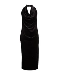 Midi-Kleid Damen Schwarz M Damen