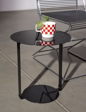 Tavolino da caffè rotondo - nero