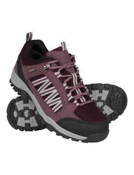 Women's Path Walking Shoes Waterproof Breathable Shoe in Purple Size: 3 - Purple - Size: 3 - Mountain Warehouse - FashionsVida