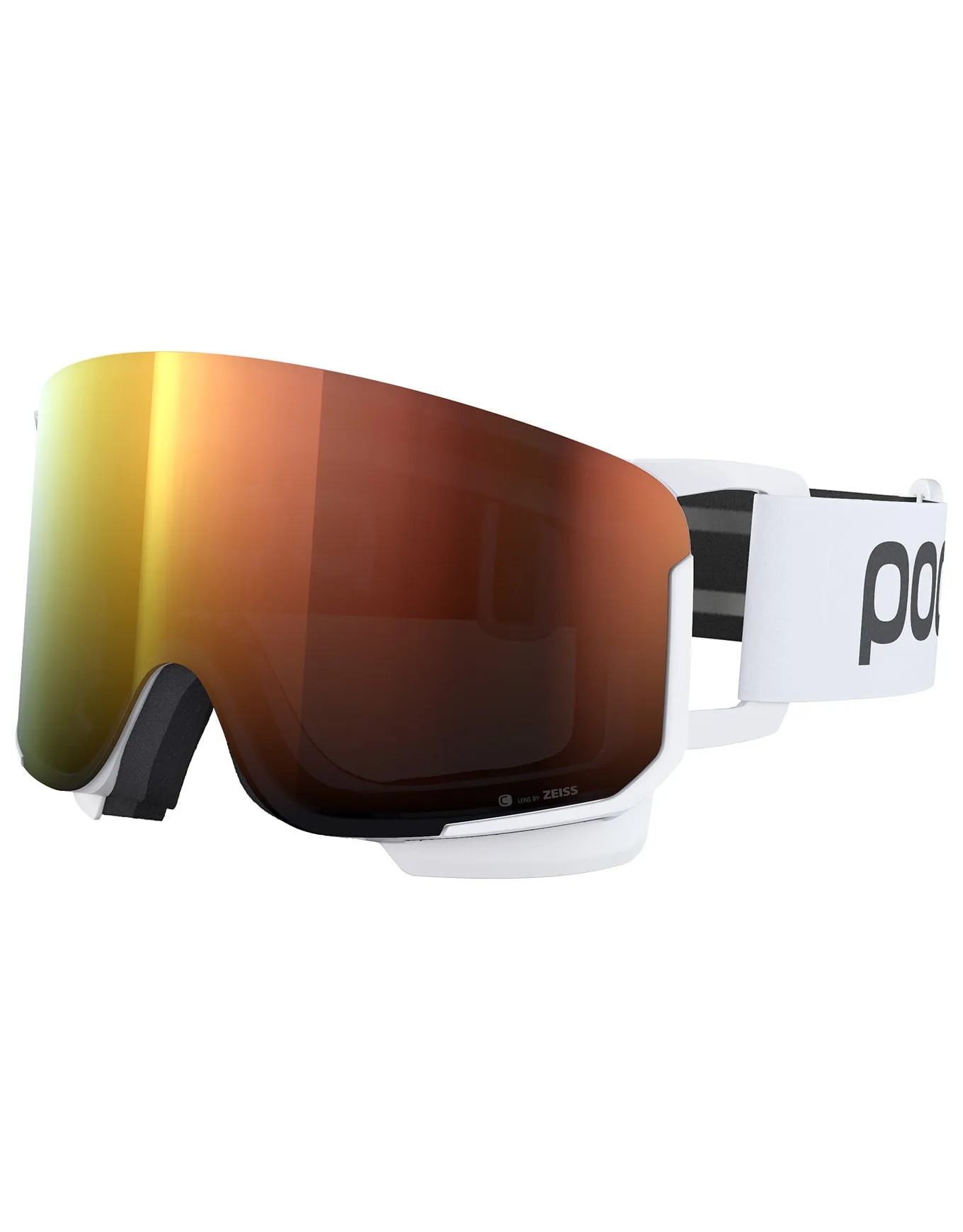 Masque de ski - Nexal Hydrogen White/Partly Sunny Orange - Blanc - Poc - FashionsVida