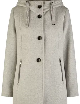 Jacke (Wolle) mit Kapuze female