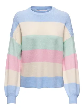 ONLATIA L/S STRIPE PULLOVER KNT NOO female - XL - FashionsVida