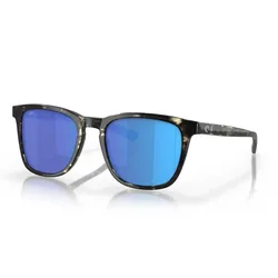 Sullivan Mirrored Polarized Sunglasses Shiny Black Kelp Blue Mirror 580G/CAT3 Men