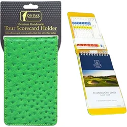 Scorekartenmappe Ostrich Golf, grün/gelb
