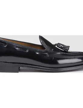 Mocasines de hombre de de piel con adorno de borlas - Castellano - FashionsVida