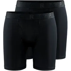 Core Dry 6-Inch 2er-Pack Herren Unterhose, schwarz XXL