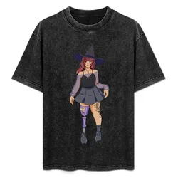 Witch w/ Prosthetic Leg T-Shirt Sweat Resistant Workout Tee Shirt