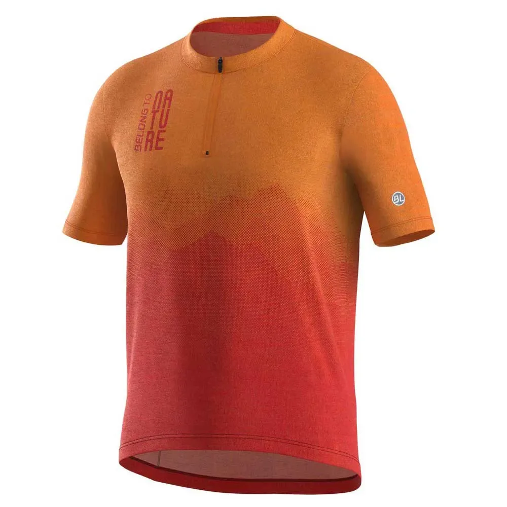 Maglia Da Enduro A Maniche Corte Dolomiti Orange - Bicycle Line - FashionsVida