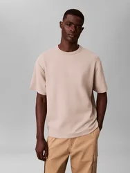 XL SS CRINKLE CREPE SPACER TEE male