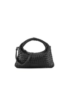 Ledertasche - Henkeltasche SADIE WEAVE SILKY schwarz damen