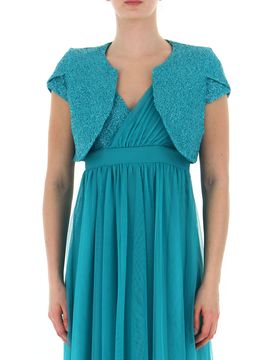 Coprispalle in paillettes VERDE XS