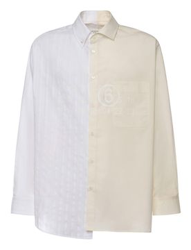 Camicia In Cotone Con Firma Numerica Mm6