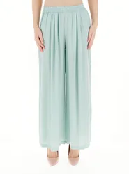 VICOLO Pantalone in satin VERDE L