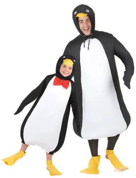 Pinguinkostüm für Eltern und Kind unisex schwarz-weiss-gelb - unisex - BCI - FashionsVida