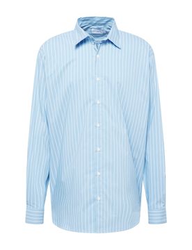 TOPMAN Camisa azul claro / blanco