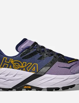 Women's Speedgoat 7 Trail Shoes in Berry Jam/Starlight Glow, Size 4 - HOKA - FashionsVida