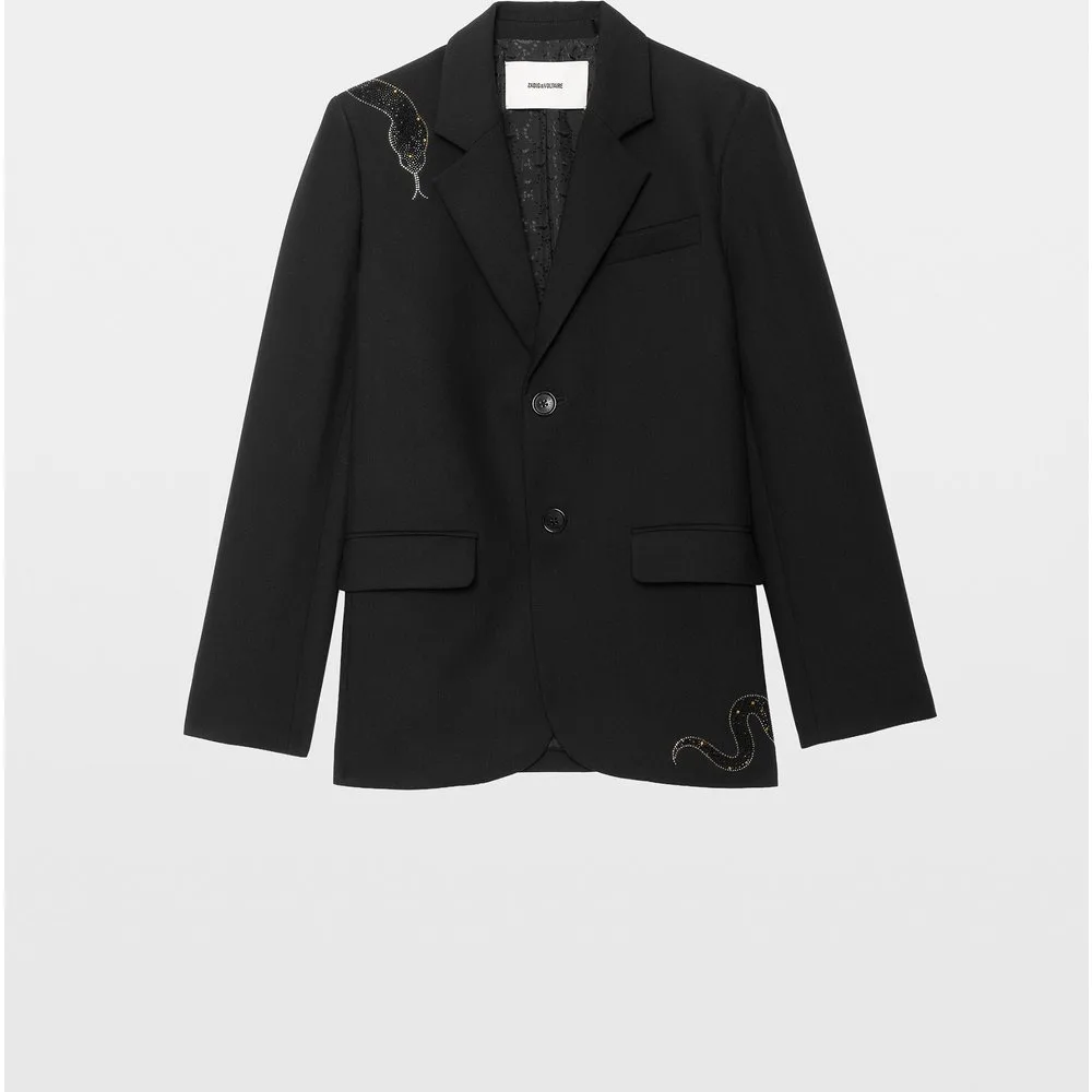 Zadig & Voltaire - Blazer sastre oversize de mujer con strass - Zadig & Voltaire - FashionsVida