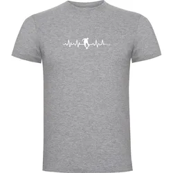 T-shirt à Manches Courtes Skateboard Heartbeat Heather Grey S