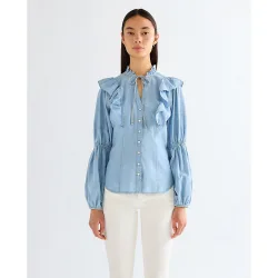 Blusa de mujer romance en tejido ligero