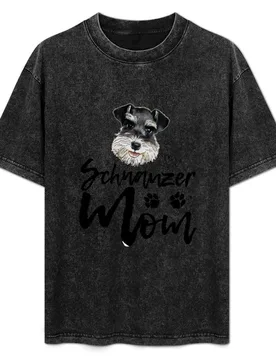 Dog Breed Schnauzer Mom T-Shirt t shirt man casual man shirts graphic cotton shirt shirts for cotton T-Shirt - Aliexpress - FashionsVida