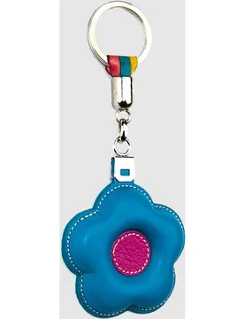 Llavero de piel en forma de flor - Yancci - FashionsVida