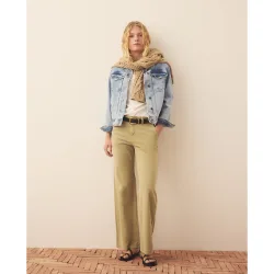Pantalón 5 bolsillos marine con gomas de mujer
