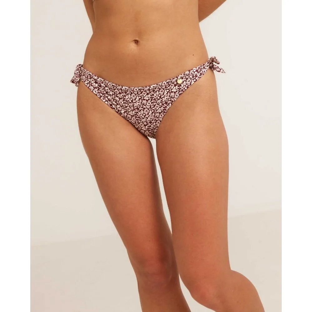 Braga de bikini clásica con lazos y estampado de flores - Bohodot - FashionsVida