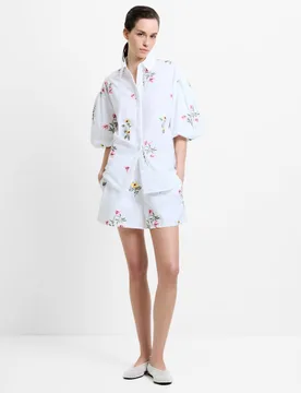 Pure Cotton Floral Shirt White Mix female - French connection - FashionsVida