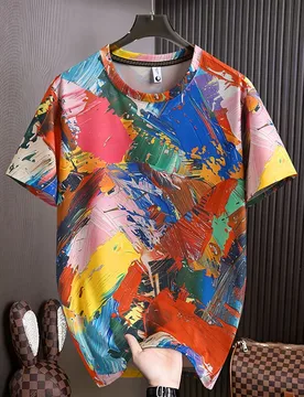 Summer New Men's Polo Shirt Silk Short-Sleeved T-shirt - Aliexpress - FashionsVida