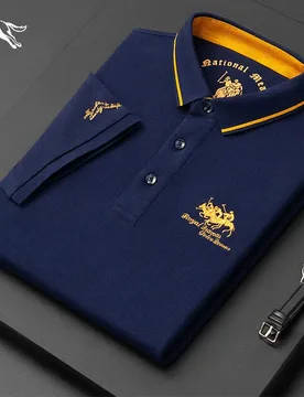 Men's high quality summer new lapel men's short sleeve polo shirt fringe solid color business casual men's polo shirt M-4XL 107 - Aliexpress - FashionsVida