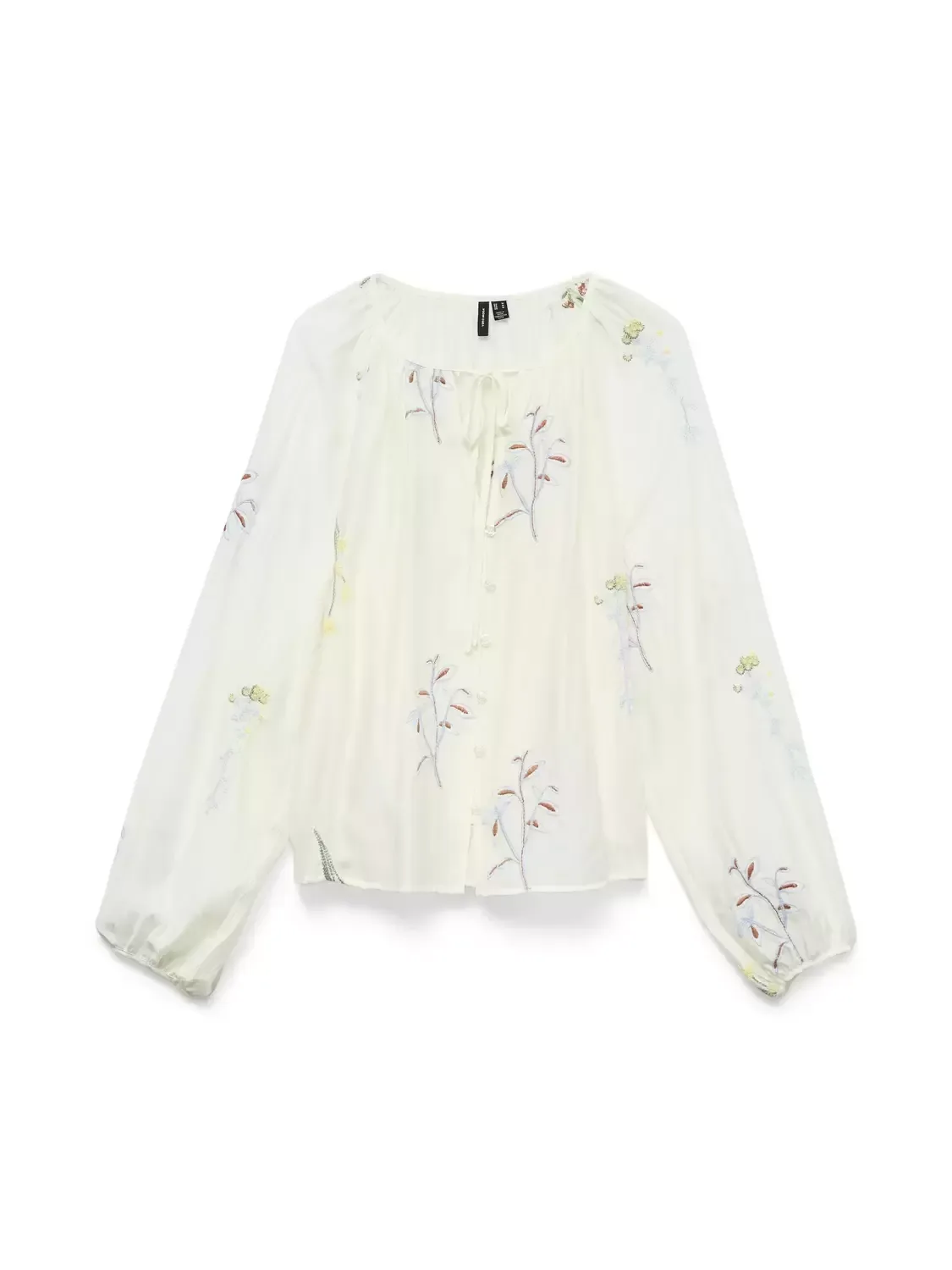 VMLINA LS EMB TOP WVN female - S - FashionsVida